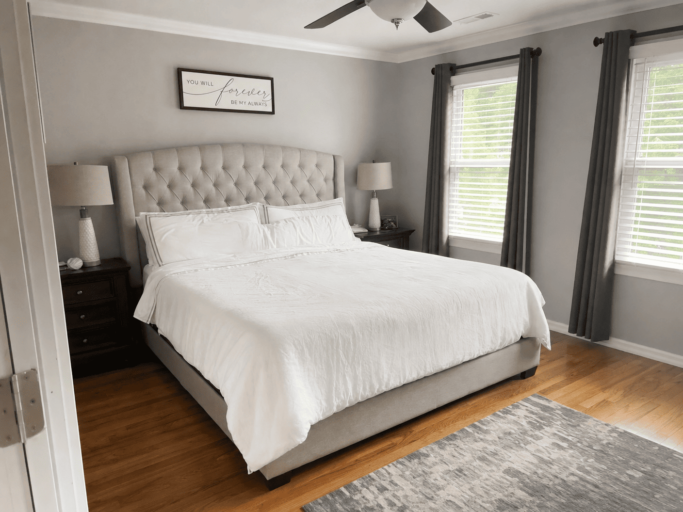 Master bedroom after our cleaning service