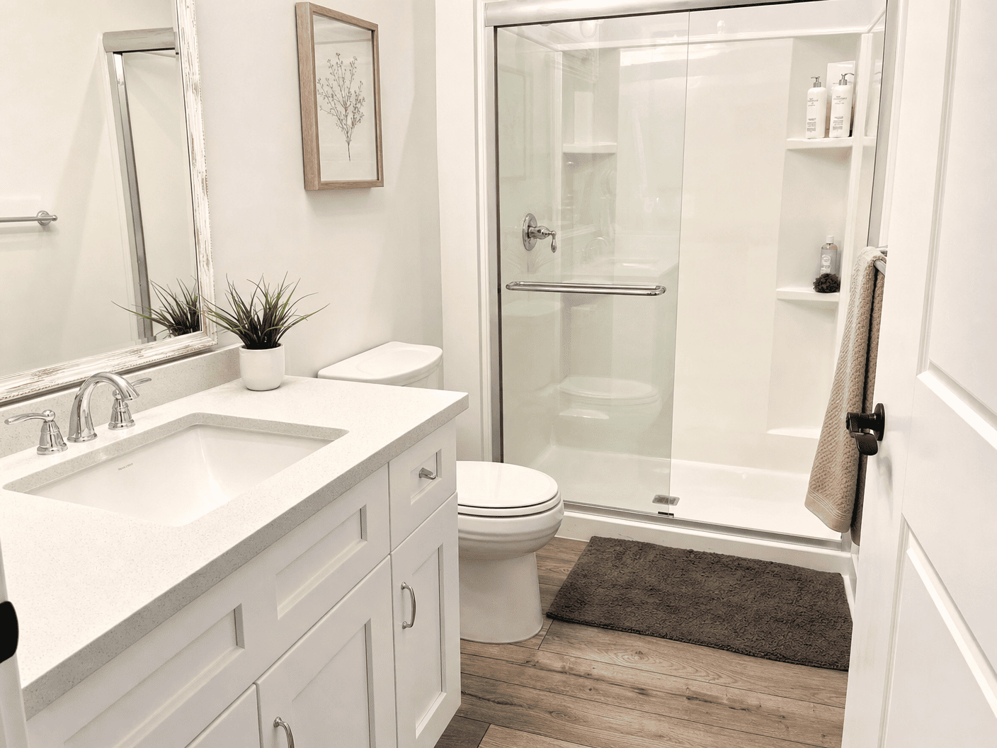 Bathroom after our cleaning service